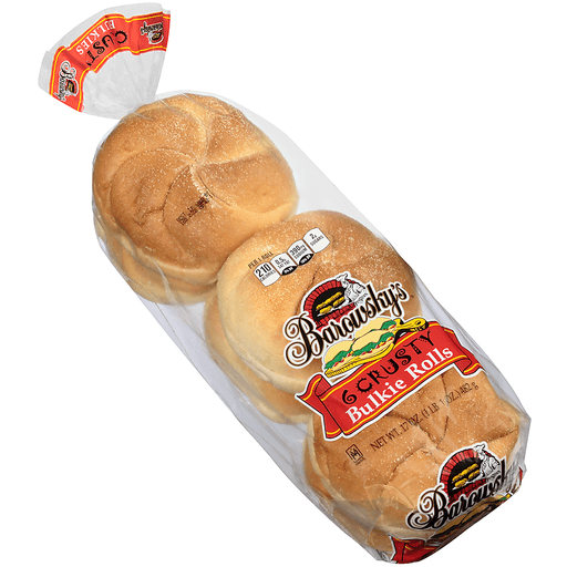 slide 2 of 7, Barowskys Barowsky's Crusty Bulkie Rolls, 17 oz