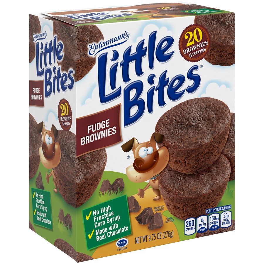 slide 8 of 8, Entenmann's Little Bites Fudge Brownies 5 Pk 20 Ct, 8.25 oz