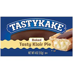 Tastykake Baked Tasty-Klair Pie Individually Wrapped Chocolate Éclair Flavored Snack Pie 4 Oz