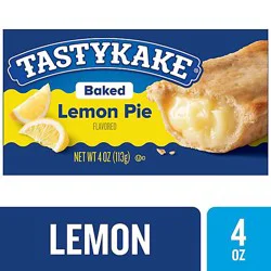 Tastykake Baked Lemon Pie Individually Wrapped Lemon Flavored Snack Pie - 4 Oz