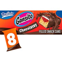 Marinela Gansito Strawberry And Creme Filled Snack Cakes - 8 Count