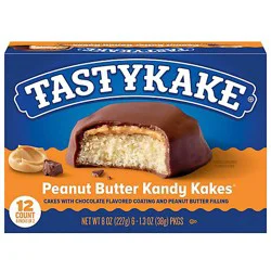 Tastykake Peanut Butter Kandy Kakes Chocolate & Peanut Butter Snack Cakes 12 Count