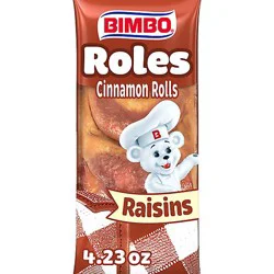 Bimbo Cinnamon Rolls With Raisins - 4.23 Oz