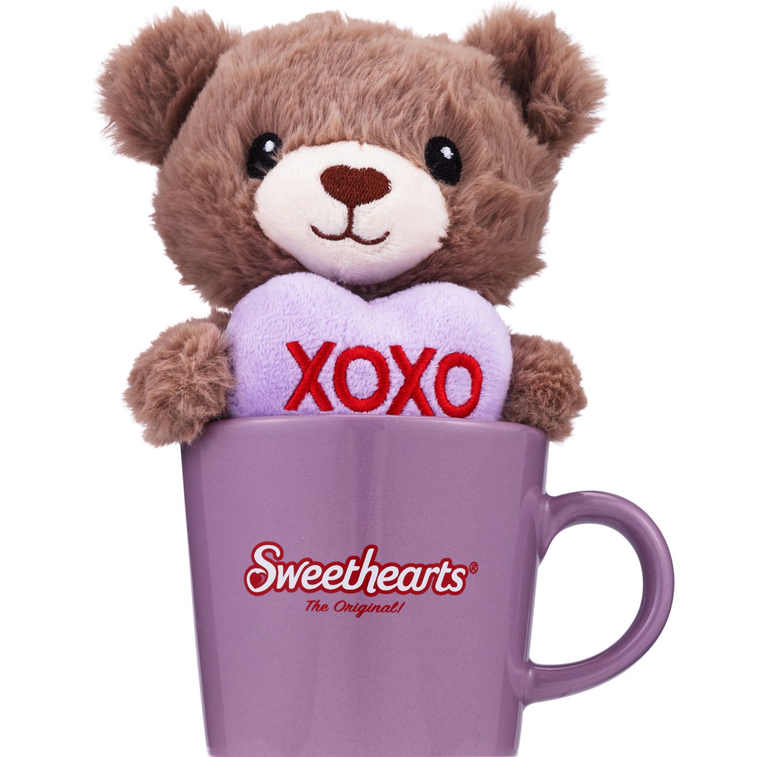 slide 4 of 10, Sweethearts® The Original! Teddy Bear Plush In Mug, Assorted Colors, 14 Oz, 1 ct