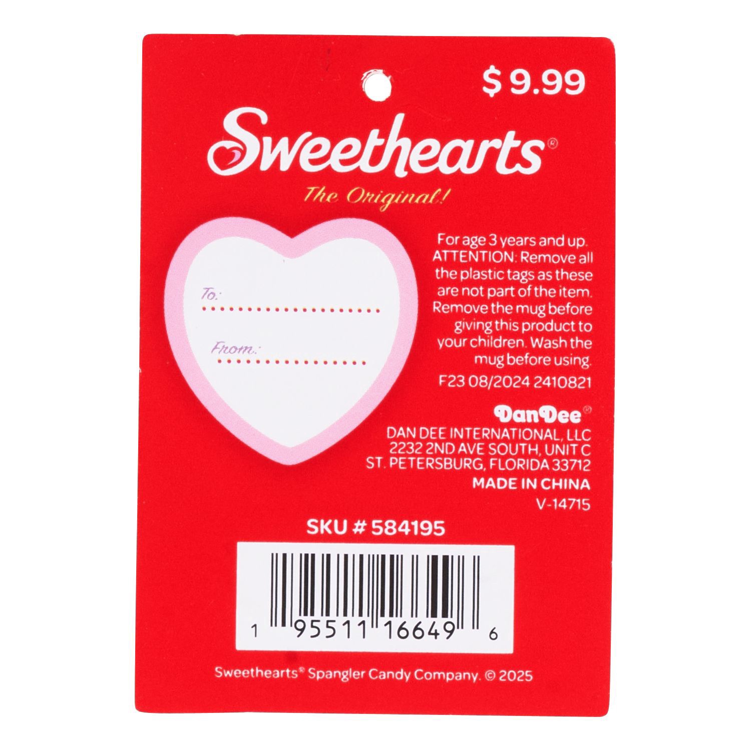 slide 8 of 10, Sweethearts® The Original! Teddy Bear Plush In Mug, Assorted Colors, 14 Oz, 1 ct