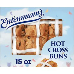 Entenmann's Hot Cross Buns - 14 Oz