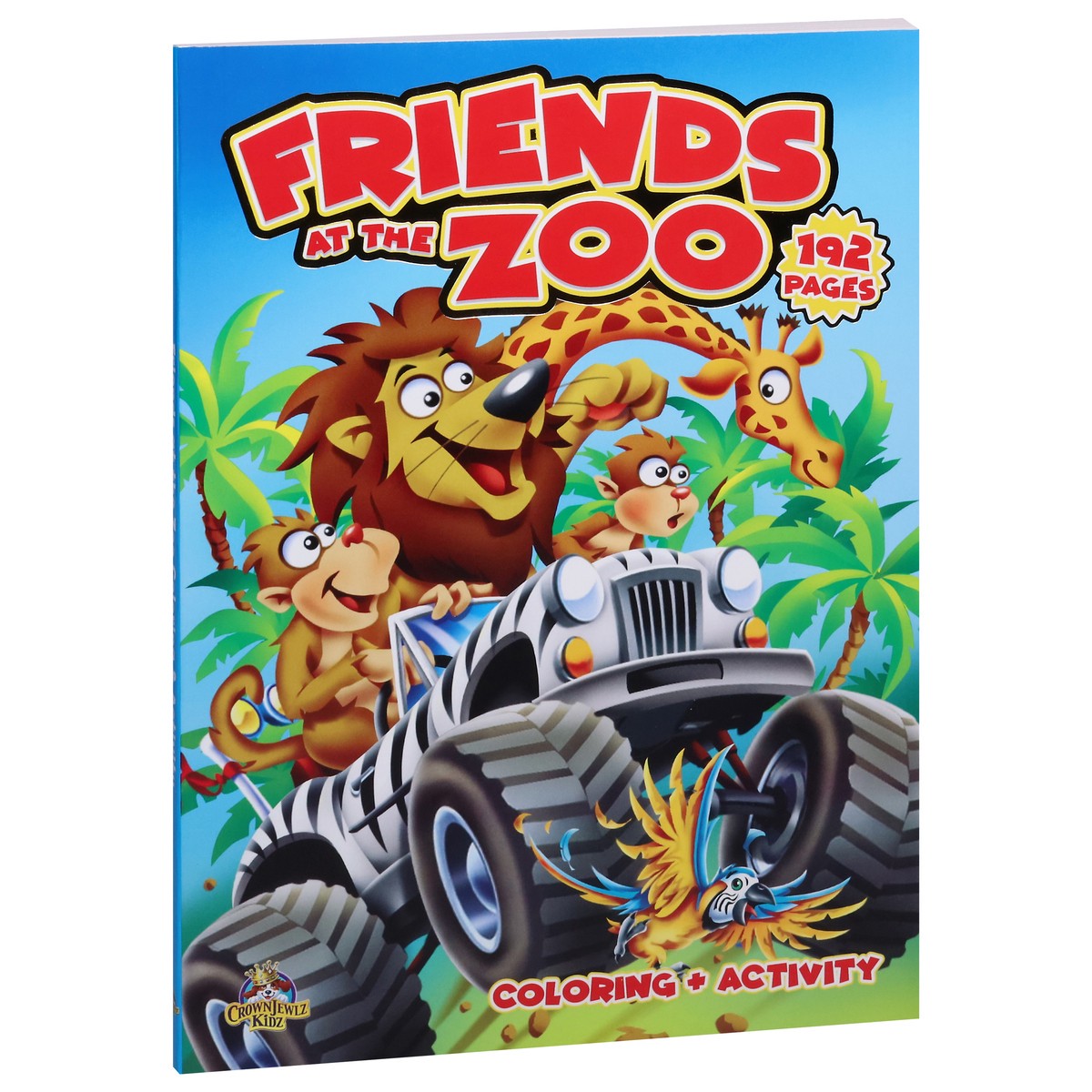 slide 4 of 4, CrownJewlz Kidz Friends at the Zoo Coloring + Activity 1 ea, 1 ct