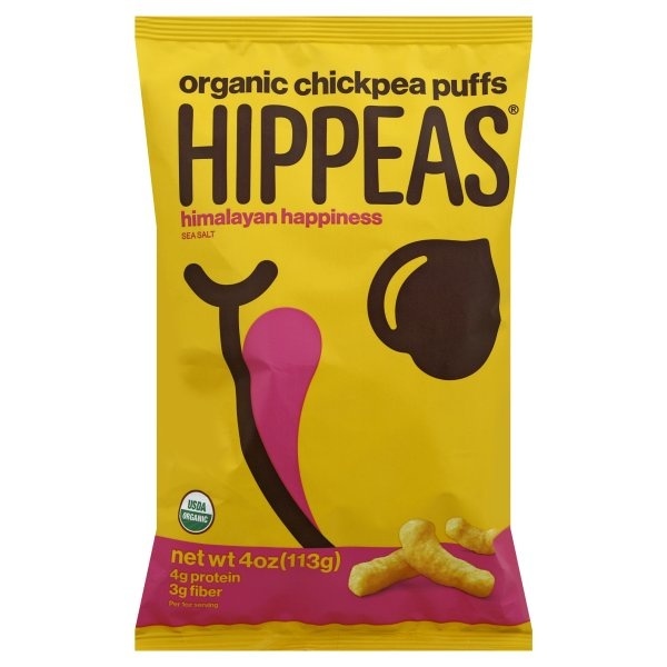 slide 1 of 1, HIPPEAS Sea Salt Himalayan Happiness Organic Chickpea Puffs, 4 oz