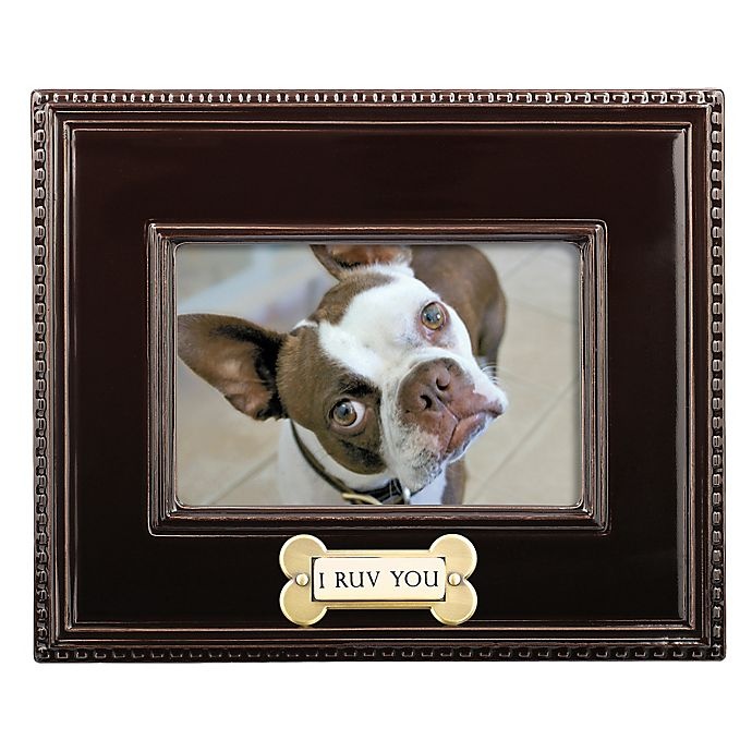 slide 1 of 1, Grasslands Road I Ruv You'' Picture Frame - Brown'', 4 in x 6 in