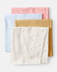 Carter's Baby 4-Pack Fruit Print Receiving Blankets
