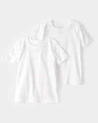 Carter's Carters Boys 2-Pack Cotton Undershirts White 2-3