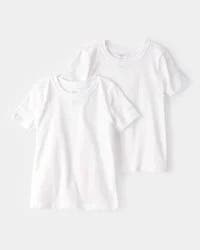 Carter's Carters Boys 2-Pack Cotton Undershirts White 2-3