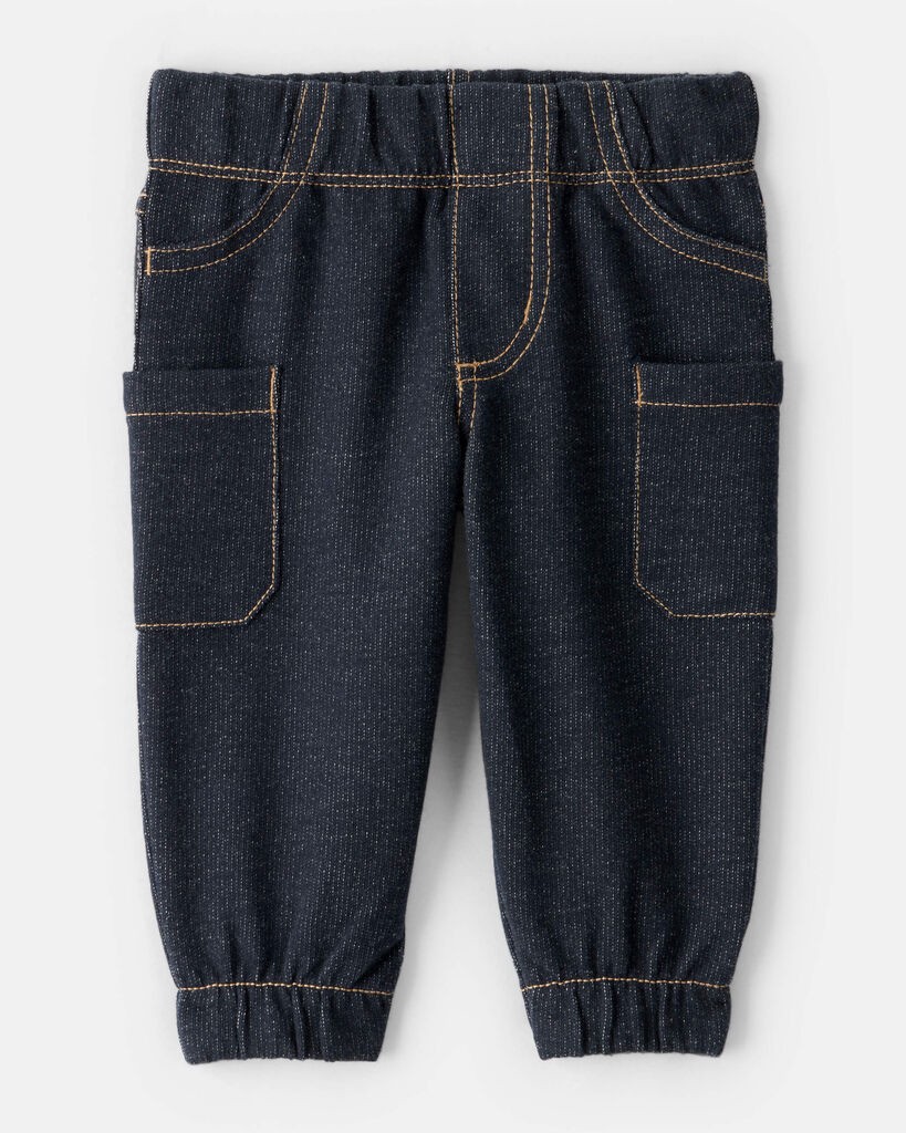 slide 3 of 6, Carter's Baby Boy 3-Piece Fair Isle Sherpa Vest Outfit Set - Khaki Navy/Blue 12M, 3 pc