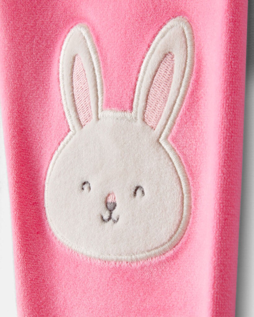slide 3 of 3, Carter's Toddler Girl Bunny DreamPlush Snug Fit 2-Piece Pajamas - Pink Pink 3T, 2 pc