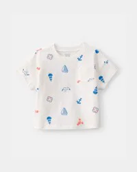 Carters Toddler Boy Nautical Pocket Tee - White White 3T