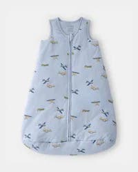 Carters Baby Boy Plane 2-Way Zip PurelySoft Wearable Blanket - Blue Blue L