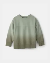 Carters Boys Ombre French Terry Pullover Sweatshirt - Green Green 8