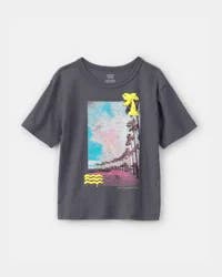 Carters Boys Beachside Palm Tree Graphic Tee - Grey Grey 5