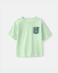 Carters Boys Palm Tree Pocket Tee - Green Green 8