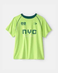 Carters Boys NYC Active Graphic Tee - Green Green 10