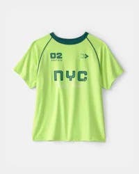 Carters Boys NYC Active Graphic Tee - Green Green 10