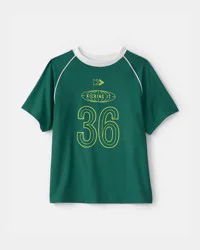 Carters Boys 'Kicking It' Active Graphic Tee - Green Emerald 14
