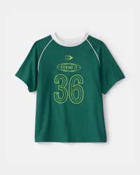 Carters Boys 'Kicking It' Active Graphic Tee - Green Emerald 14