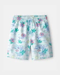 Carters Boys Tropical Beach Swim Trunks - Blue Blue 12