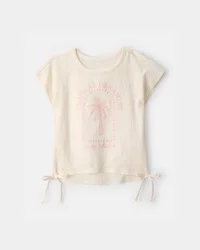 Carters Girls 'Tropical Dreaming' Crinkle Top - Cream Cream 5
