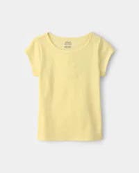 Carters Girls Rib Top - Yellow Yellow XL