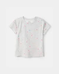 Carters Girls Heart Top - Grey Grey XS