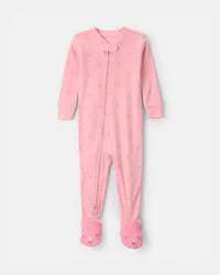 Carters Toddler Girl Flamingo 100% Cotton Snug Fit 1-Piece Pajama - Pink Pink 4T