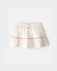 Carters Toddler Girl Crinkle Skort - Ivory Ivory 4T