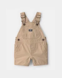 Oshkosh Baby Boy Canvas Shortall - Khaki Khaki 3M
