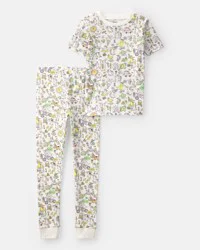 Carters Kid Easter Scavenger Hunt 100% Cotton Snug Fit 2-Piece Pajama Set - Ivory Multi 14