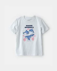 Carters Toddler Marine Animals Graphic Tee - Light Blue Blue 2T