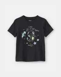 Carters Toddler Boy Axolotl Space Graphic Tee - Black Black 4T