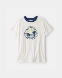 Carters Kid Shark Fossil Graphic Tee - Ivory Ivory XS