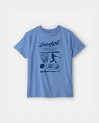 Carters Boys Baseball Champions Graphic Tee - Blue Blue L