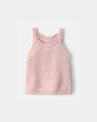 Oshkosh Baby Girl Sweater Knit Tank Top - Pink Pink 24M