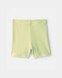 Carters Baby Girl Ribbed Bike Shorts - Green Green 24M
