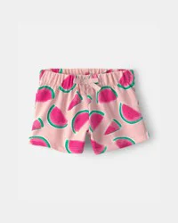Carters Baby Girl Watermelon French Terry Shorts - Pink Pink 24M