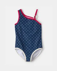 Carters Girls American Flag 1-Piece Swimsuit - Red/White/Blue Red/White/Blue 4