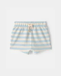 Carters Baby Stripe Drawstring Shorts - Blue/Ivory Blue/Ivory 12M