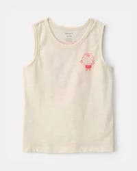 Carters Toddler Boy Pufferfish Tank Top - Cream Cream 2T