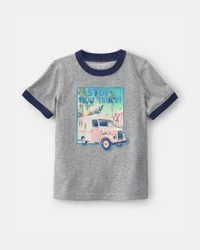 Carters Toddler Boy 'stop That Truck!' Ice Cream Graphic Tee - Grey Grey 5T
