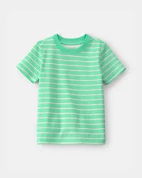 Carters Toddler Striped Tee - Green Green 3T
