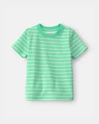 Carters Toddler Striped Tee - Green Green 3T