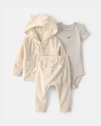Carters Baby 3-Piece Sheep Terry Layering Set - Ivory Ivory 12M