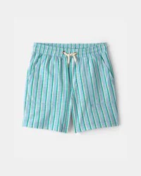 Carters Boys Striped Shorts - Blue Blue 4